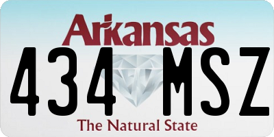 AR license plate 434MSZ
