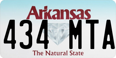 AR license plate 434MTA