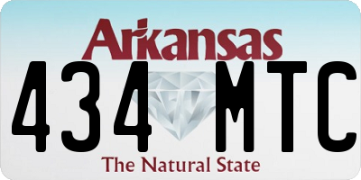 AR license plate 434MTC