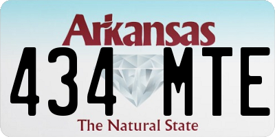 AR license plate 434MTE