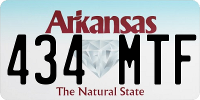AR license plate 434MTF