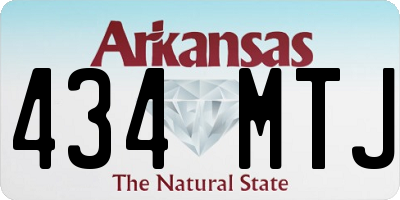 AR license plate 434MTJ