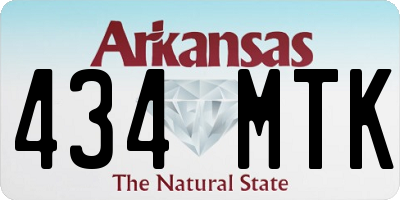 AR license plate 434MTK