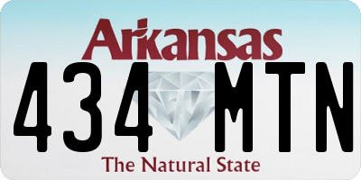 AR license plate 434MTN
