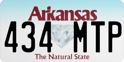 AR license plate 434MTP