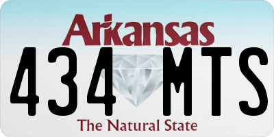 AR license plate 434MTS