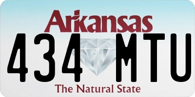 AR license plate 434MTU