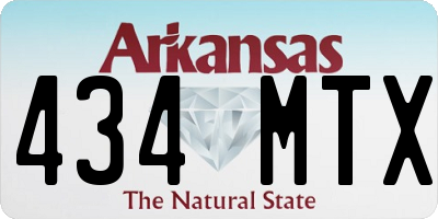 AR license plate 434MTX