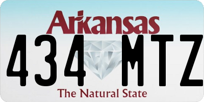 AR license plate 434MTZ