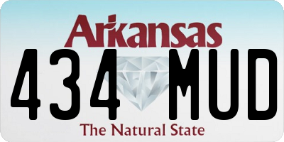 AR license plate 434MUD