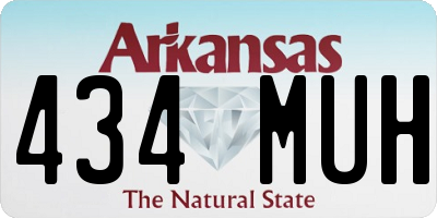 AR license plate 434MUH