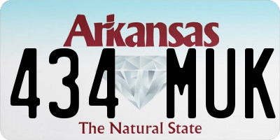 AR license plate 434MUK
