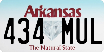 AR license plate 434MUL