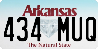 AR license plate 434MUQ