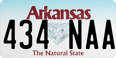 AR license plate 434NAA