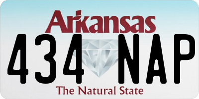 AR license plate 434NAP