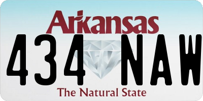 AR license plate 434NAW