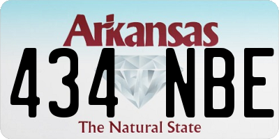 AR license plate 434NBE
