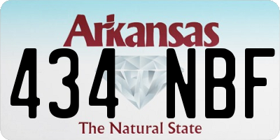 AR license plate 434NBF