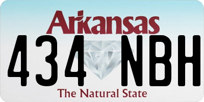 AR license plate 434NBH