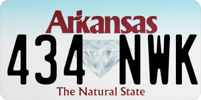 AR license plate 434NWK