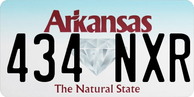 AR license plate 434NXR