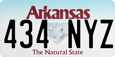 AR license plate 434NYZ