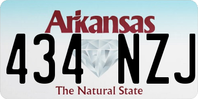 AR license plate 434NZJ