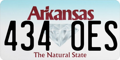 AR license plate 434OES