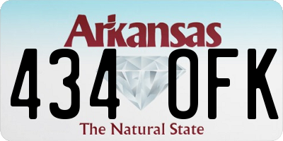 AR license plate 434OFK