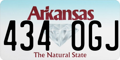 AR license plate 434OGJ