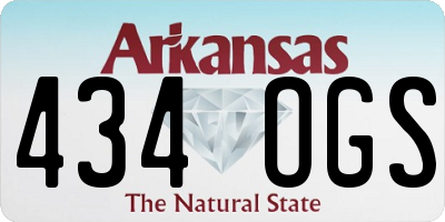 AR license plate 434OGS