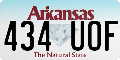 AR license plate 434UOF