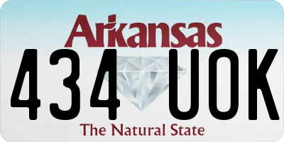 AR license plate 434UOK