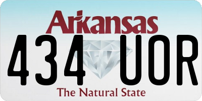AR license plate 434UOR