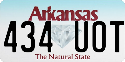 AR license plate 434UOT