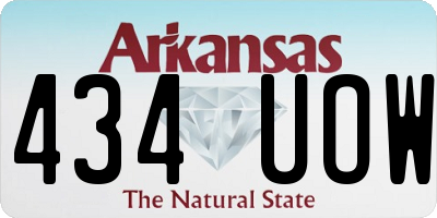AR license plate 434UOW