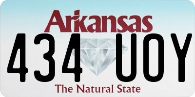 AR license plate 434UOY