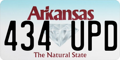 AR license plate 434UPD