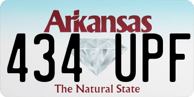 AR license plate 434UPF