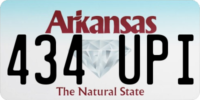 AR license plate 434UPI