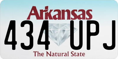 AR license plate 434UPJ