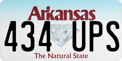 AR license plate 434UPS