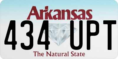 AR license plate 434UPT