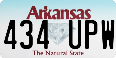 AR license plate 434UPW