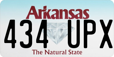 AR license plate 434UPX