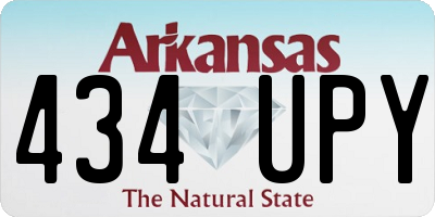 AR license plate 434UPY