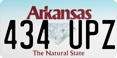 AR license plate 434UPZ