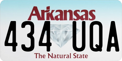 AR license plate 434UQA