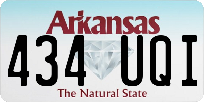AR license plate 434UQI